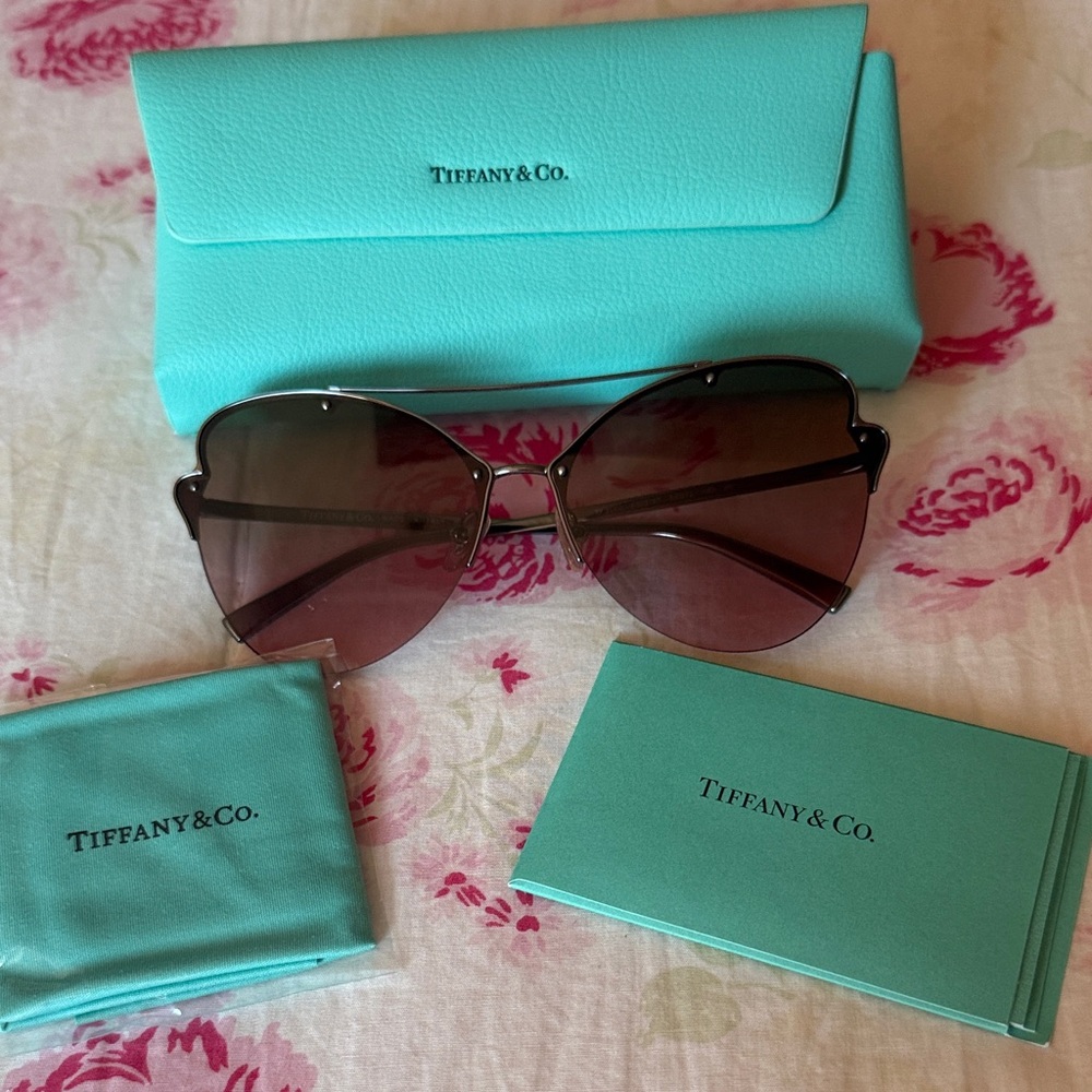 Tiffany & Co. Sunglasses - Brown with Silver Accents